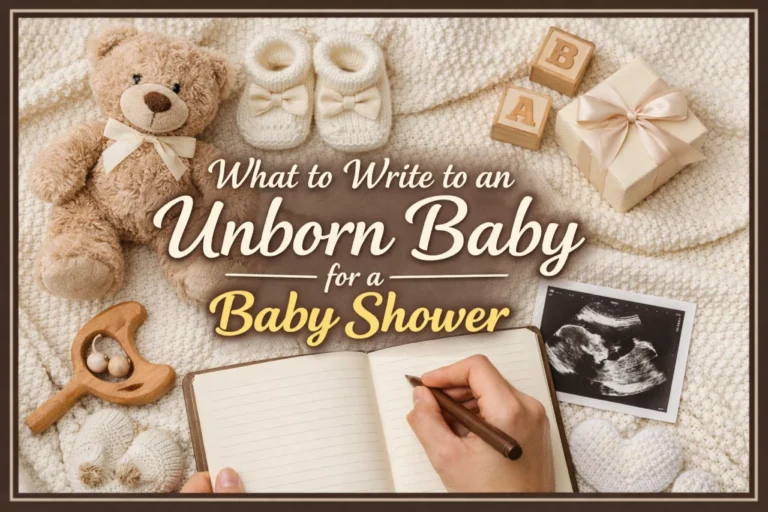 What to Write to an Unborn Baby for a Baby Shower