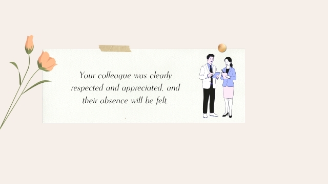 Loss of a Colleague Sympathy Card