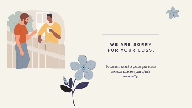 Loss of a Colleague Sympathy Card