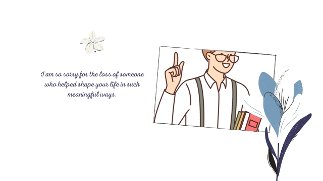 Loss of a Teacher Sympathy Card